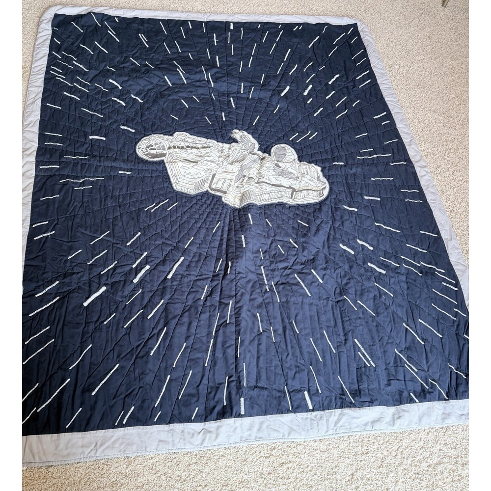 Pottery Barn Kids Star Wars Twin Bedding Set Quilt Shams Wool Blanket 3pc Sheets